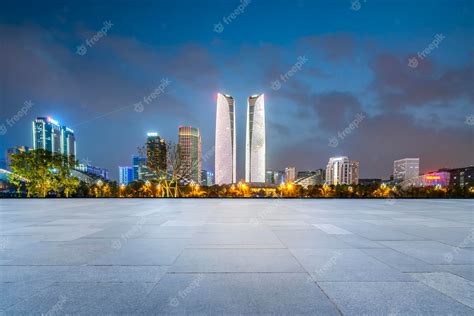 Premium Photo | Chengdu cbd architectural landscape night view