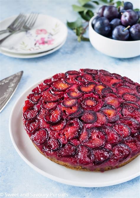 Plum Upside-Down Cake – Sweet and Savoury Pursuits