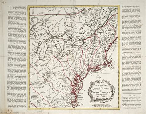 An accurate map of the British Colonies in North America bordering on the River Ohio – All Items ...