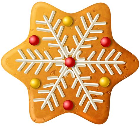 Christmas Cookie Snowflake PNG Clipart Image | Gallery Yopriceville ...