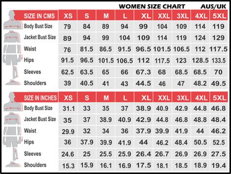 Women's Belt Size Chart Australia | semashow.com