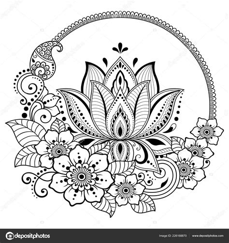 Printable Lotus Flower Mandala Coloring Pages