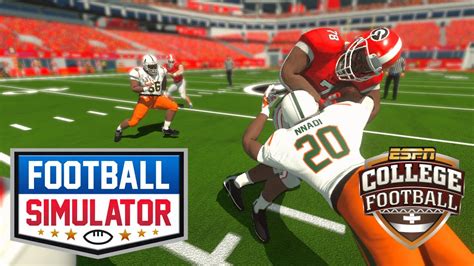 Game Day!! Football Simulator COLLEGE Edition - YouTube