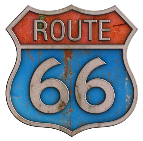 Rusty Route 66 Metal Sign #1 by Jamiecat on DeviantArt