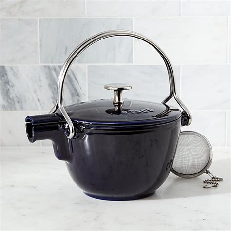 Staub Navy Blue Tea Kettle | Crate and Barrel