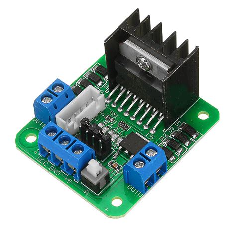 5pcs l298n double h bridge motor driver board stepper motor l298 dc motor driver module green ...