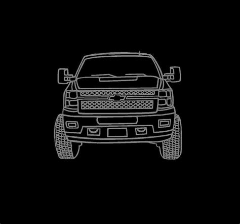 Chevy Truck Line Art Decal Custom Vinyl Chevy Truck Sticker – CustomVinylDecals4U