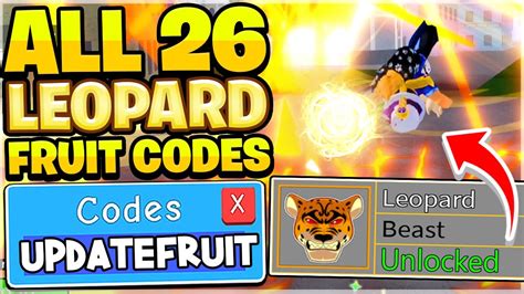 ALL 26 SECRET FREE LEOPARD DEVIL FRUITS CODES IN BLOX FRUITS! Roblox ...