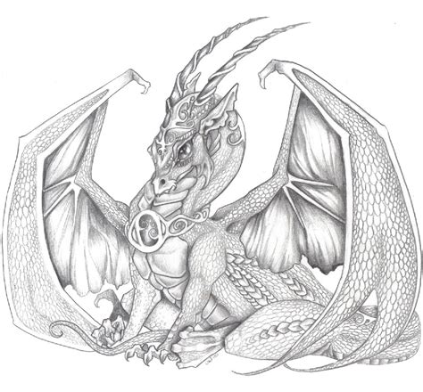 Sitting Dragon by jessiesdragons on DeviantArt | Dragon sketch, Dragon ...