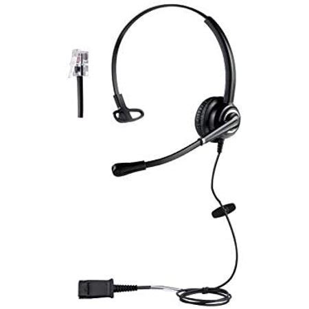 Cisco Phone Headsets for Office Phones - Binaural Call Center HD T Headset with hone for ...