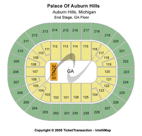 Palace Of Auburn Hills Tickets in Auburn Hills Michigan, Seating Charts ...