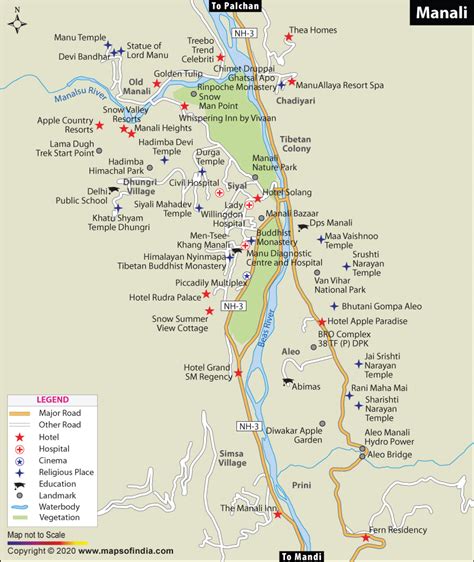 Manali India Map | ELANOOLAVO 9