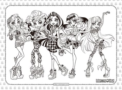 New Printable Monster High Coloring Pages. You can download or print ...