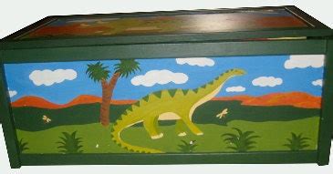 Personalized Dinosaur Toy Box / Children's / Boys Storage