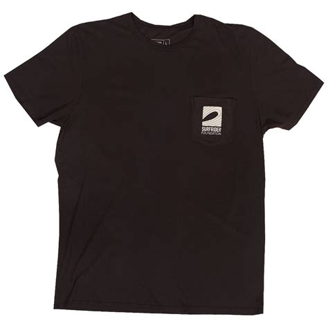 Logo Pocket T-shirt (Black) – The Surfrider Foundation