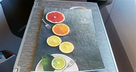 Singapore Airlines Business Class Menu