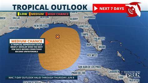 Tropical disturbance in Gulf has stronger chance of developing | WJCT News 89.9