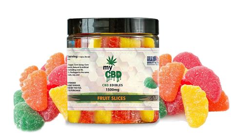 CBD Fruit Slice Gummies by myCBD 1500mg