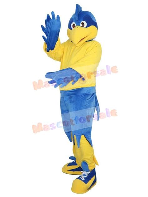 Blue Sports Eagle Mascot Costume Animal