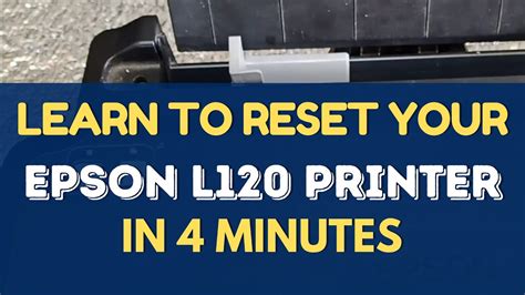 EPSON L120 RESETTER TUTORIAL IN 4 MINUTES - YouTube