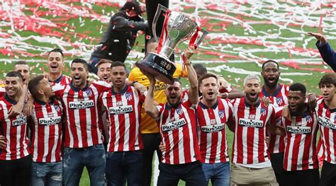 In empty stadium, Atletico Madrid celebrates Spanish league title ...