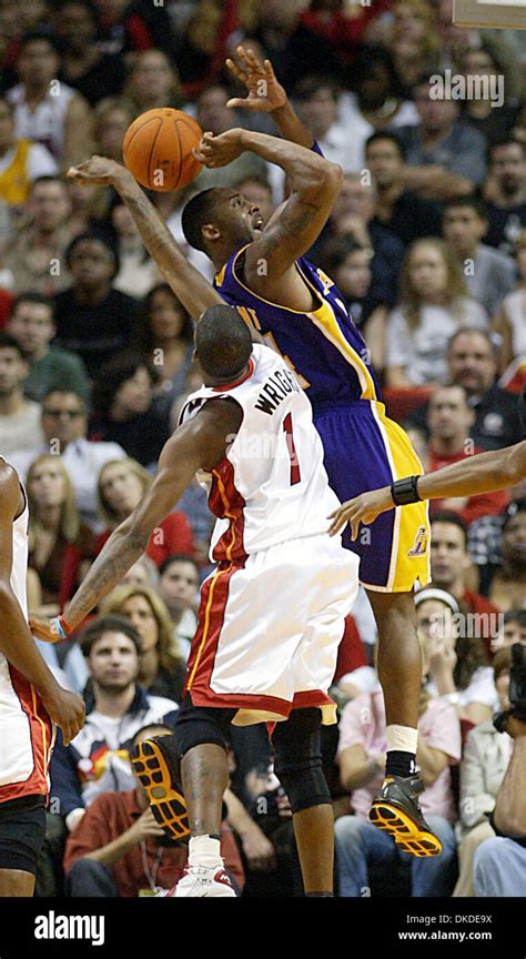 Dec 25, 2006; Miami, FL, USA; KOBE BRYANT of the Laker's has his shot ...