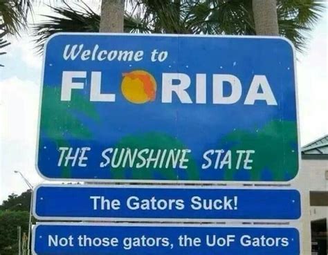 Pin by PJ Corless on Florida Gator Memes | Noles, Florida state ...