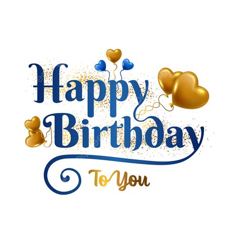 Happy Birthday Text Vector Hd PNG Images, Happy Birthday Text Png ...