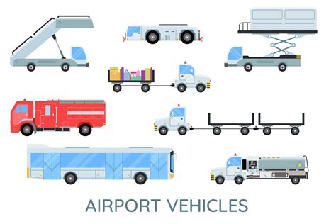 Airport Vehicles Graphic by ellette.lorelei · Creative Fabrica