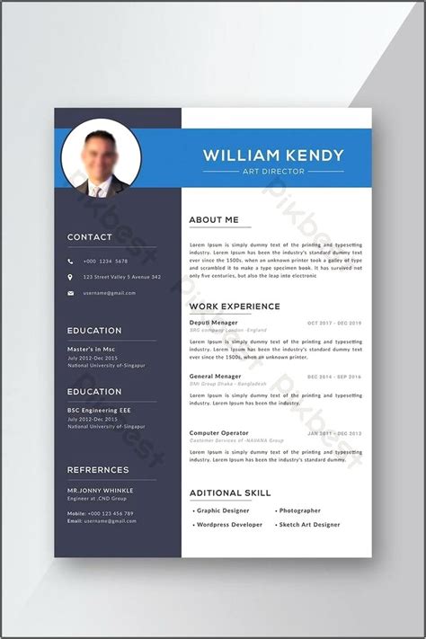 Free modern resume templates download - asealpha