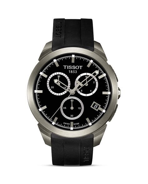 Tissot Titanium Men's Quartz Chronograph Black Sport Watch, 43mm | Bloomingdale's