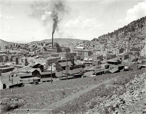 MINING TOWN: Circa 1900. "Victor, Colorado. Gold Coin Mine. A large ...