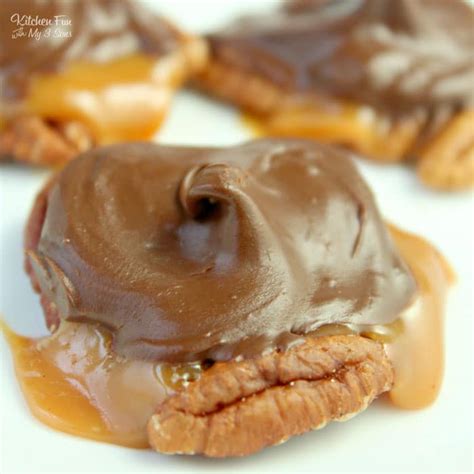 Chocolate Pecan Turtle Clusters Recipe | Kitchen Fun With My 3 Sons