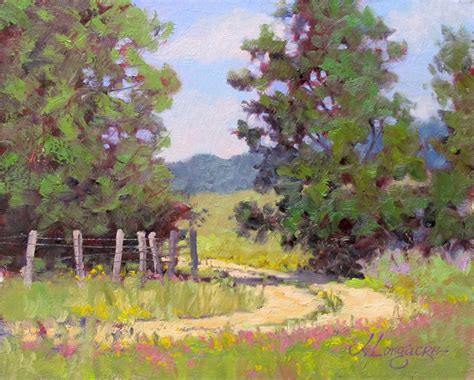 Landscape Artists International: "MIDDLE OF MAY" – plein air landscape oil painting by Texas ...