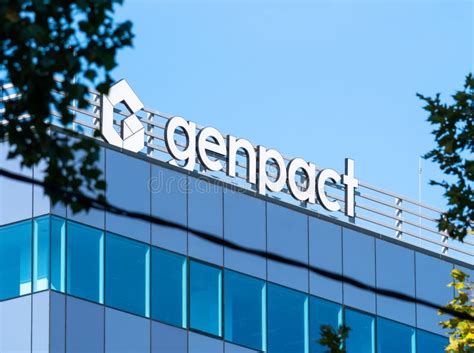 Genpact Logo and Sign on a Office Building in Bucharest Editorial Stock Photo - Image of global ...