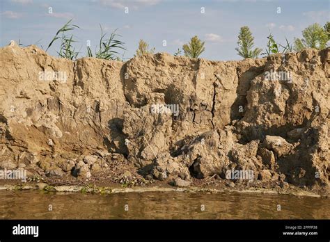 River bank erosion in a turn Stock Photo - Alamy