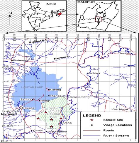 Map of the study sites (Keibul Lamjao National Park). | Download Scientific Diagram