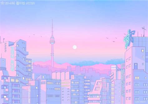 Download Retro Anime Aesthetic Desktop Wallpaper | Wallpapers.com