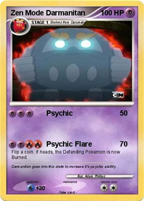 Pokémon Zen Mode Darmanitan 1 1 - Psychic - My Pokemon Card