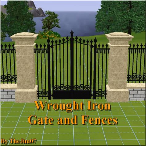 Mod The Sims - Wrought Iron Gate and Fences