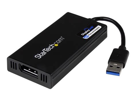 StarTech USB 3.0 to DisplayPort Adapter 4K Ultra HD, DisplayLink Certified, Video Converter w ...