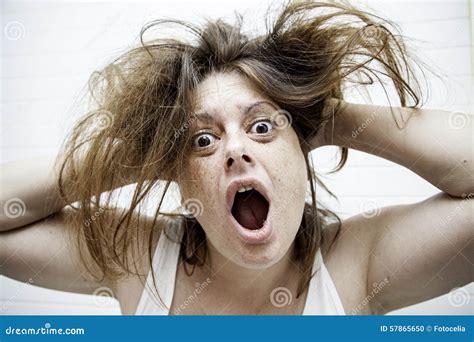 Violent woman stock photo. Image of dark, horror, fear - 57865650