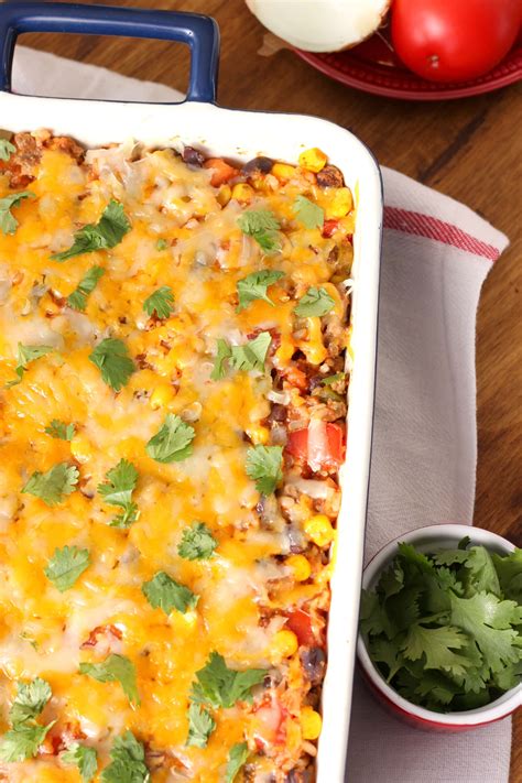 Southwestern Stuffed Pepper Casserole - A Kitchen Addiction