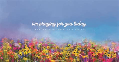 I'm Praying for You Today eCard - Free Original Artists Greeting Cards ...