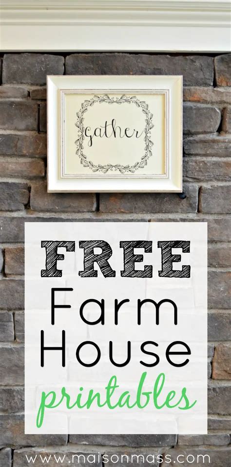 Free Printables Farmhouse - Free Templates Printable