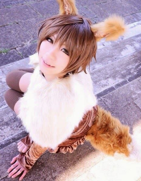 Pokemon Cosplay: Cute Pokemon Gijinka Eevee Cosplay Girls