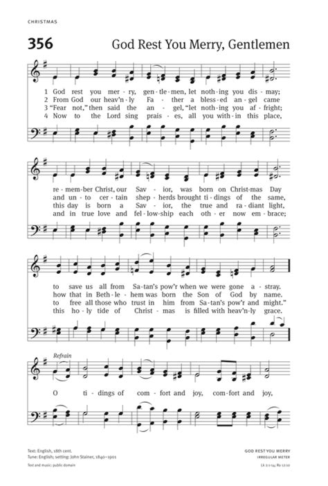 Christian Worship: Hymnal 356. God rest you merry, gentlemen | Hymnary.org