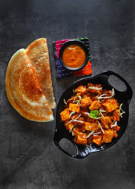 paneer chilli dosa recipe - IDFreshfood