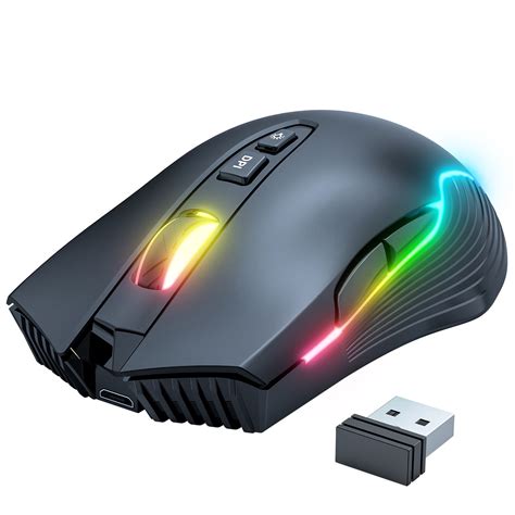 ONIKUMA CW905 2.4G Wireless Gaming Mouse RGB Backlit E-sports Mouse Optical Computer Mice 5 ...