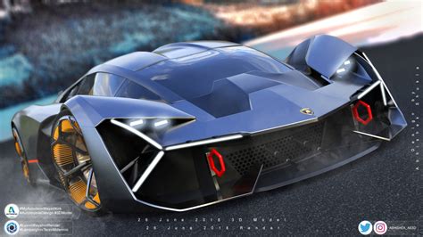 ArtStation - Lamborghini Terzo millennio concept 2017 Visualisation.